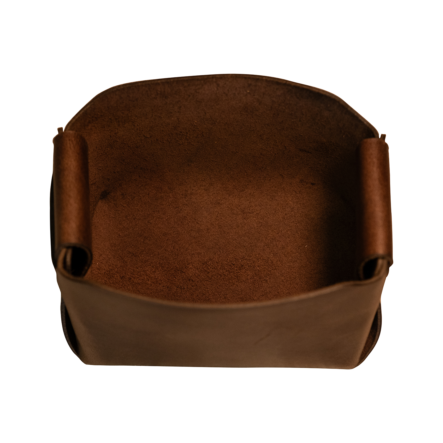 Sleek Leather Basket - Image 3