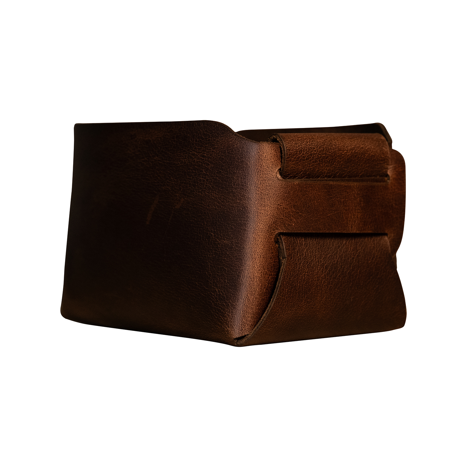 Sleek Leather Basket - Image 6