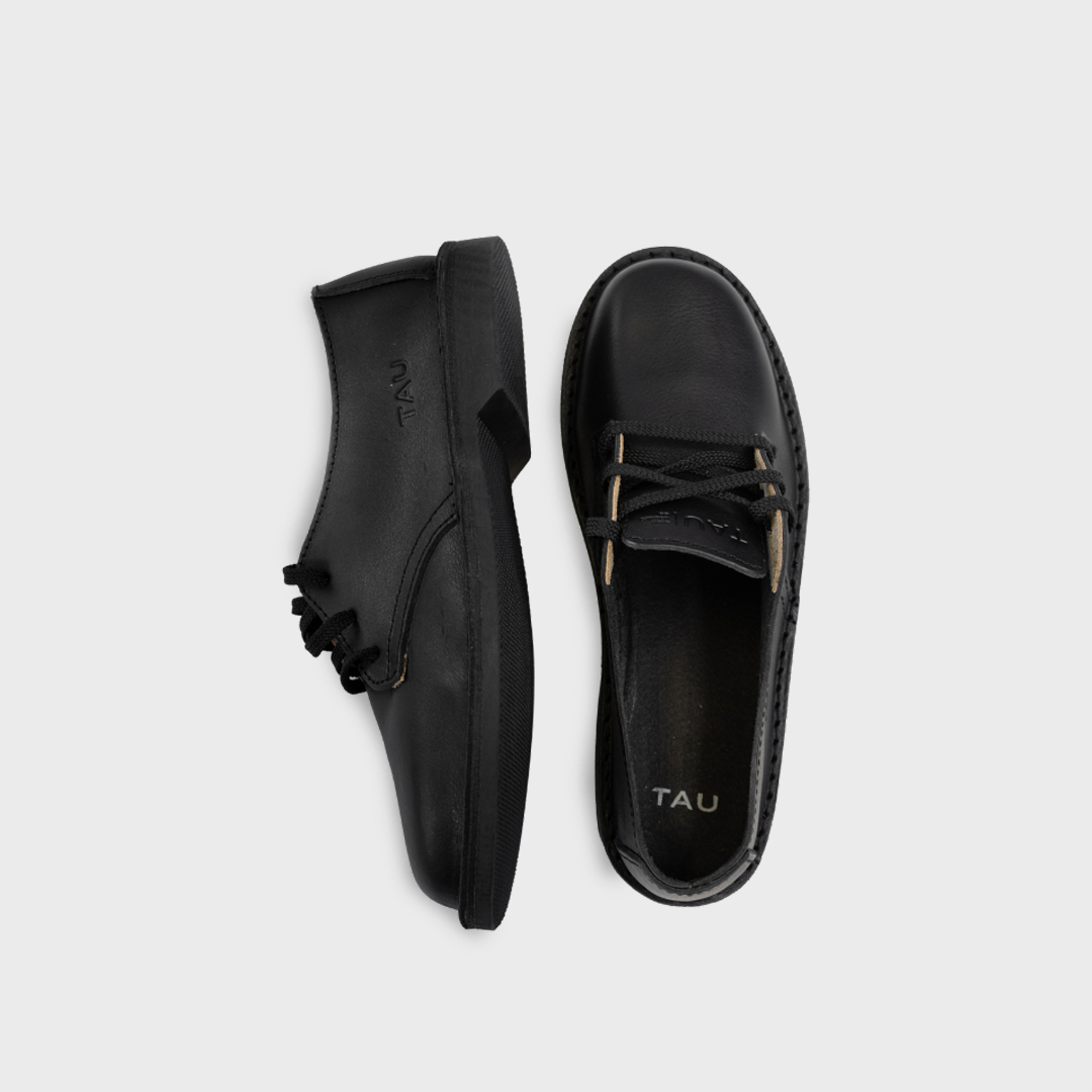 Boys Leather School Shoes - Image 3