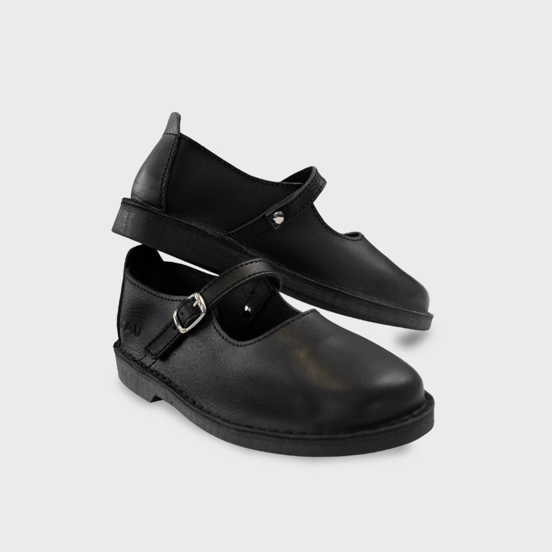 Girls Leather School Shoes - Image 4